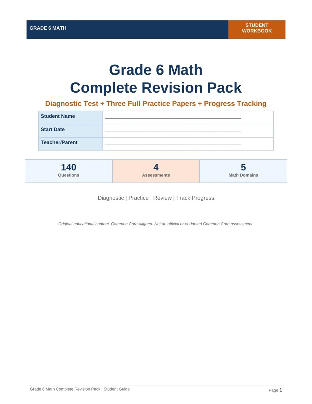 Grade 6 product preview